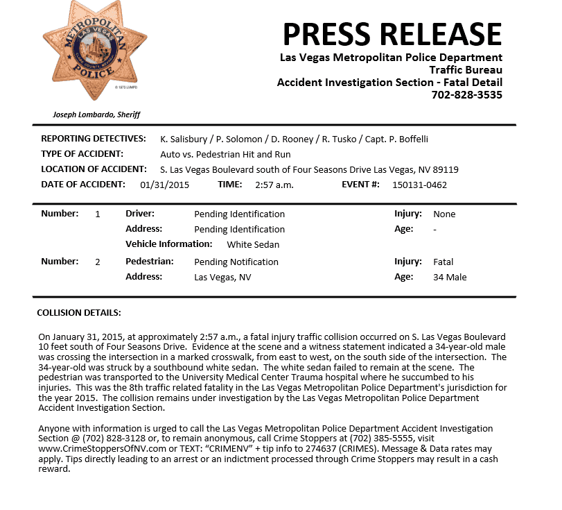 Todd Seifert Case Press Release